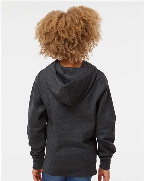 Independent Trading Co. SS4001Y Youth Midweight Hooded Sweatshirt - Back view