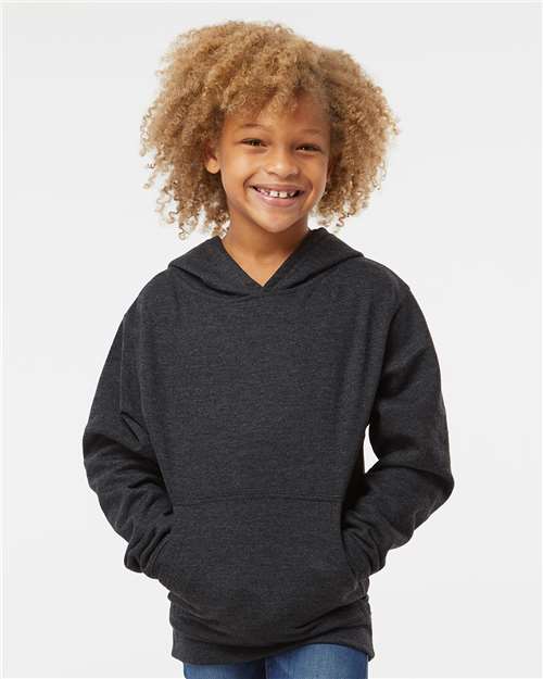 Independent Trading Co. SS4001Y Youth Midweight Hooded Sweatshirt - Front view