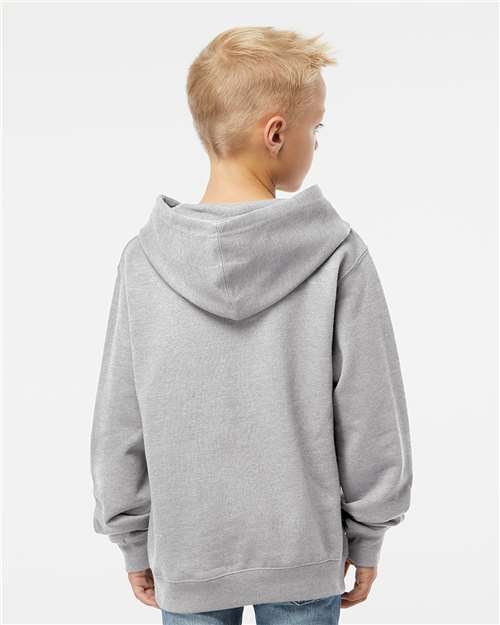 Independent Trading Co. SS4001Y Youth Midweight Hooded Sweatshirt - Back view