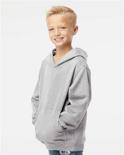 Independent Trading Co. SS4001Y Youth Midweight Hooded Sweatshirt - Side view