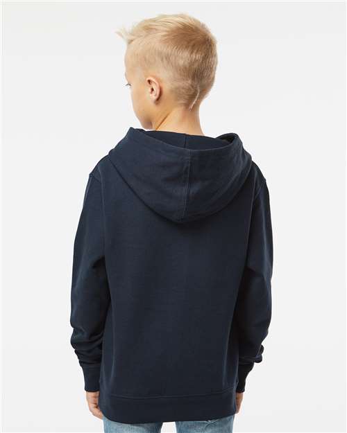Independent Trading Co. SS4001Y Youth Midweight Hooded Sweatshirt - Back view