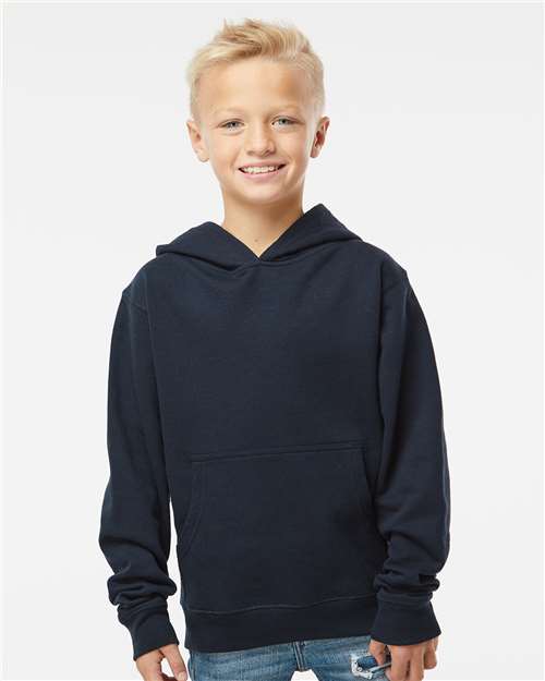 Independent Trading Co. SS4001Y Youth Midweight Hooded Sweatshirt - Front view