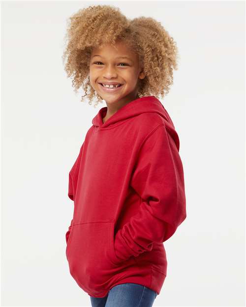 Independent Trading Co. SS4001Y Youth Midweight Hooded Sweatshirt - Side view
