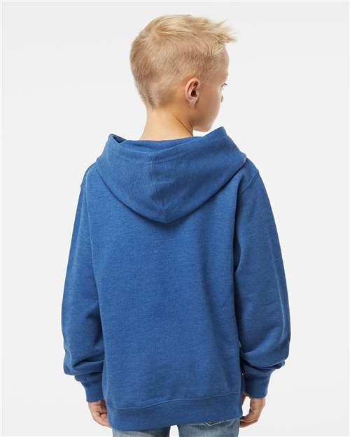 Independent Trading Co. SS4001Y Youth Midweight Hooded Sweatshirt - Back view