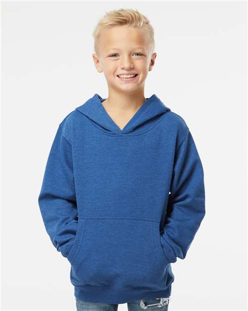 Independent Trading Co. SS4001Y Youth Midweight Hooded Sweatshirt - Front view