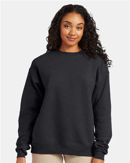 Hanes P160 Unisex EcoSmart? Crewneck Sweatshirt - Front view