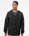 Independent Trading Co. EXP95NB Men's Water-Resistant Hooded Windbreaker - Front view