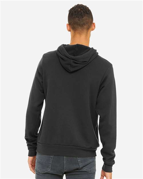 BELLA  CANVAS 3719 Unisex Sponge Fleece Hoodie Sweatshirt - Back view