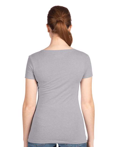 Next Level 1540 Women's Ideal V-Neck Tee - Back view