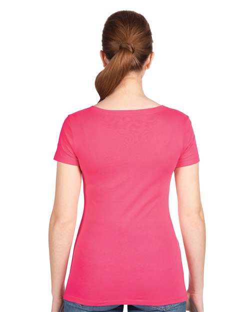 Next Level 1540 Women's Ideal V-Neck Tee - Back view