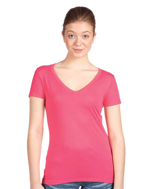 Next Level 1540 Women's Ideal V-Neck Tee - Front view