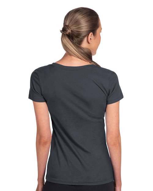 Next Level 1540 Women's Ideal V-Neck Tee - Back view