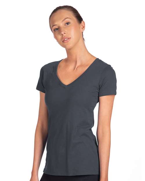 Next Level 1540 Women's Ideal V-Neck Tee - Front view