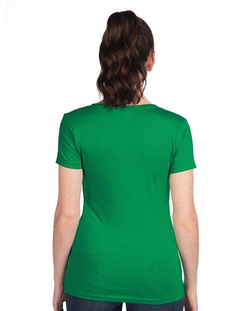 Next Level 1540 Women's Ideal V-Neck Tee - Back view