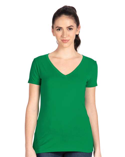Next Level 1540 Women's Ideal V-Neck Tee - Front view