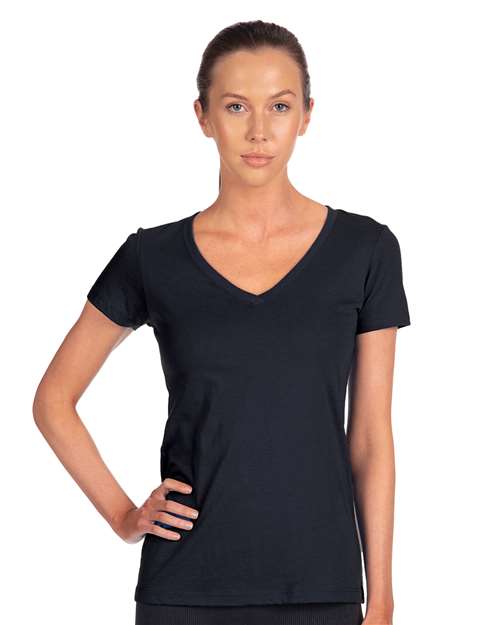 Next Level 1540 Women's Ideal V-Neck Tee - Front view