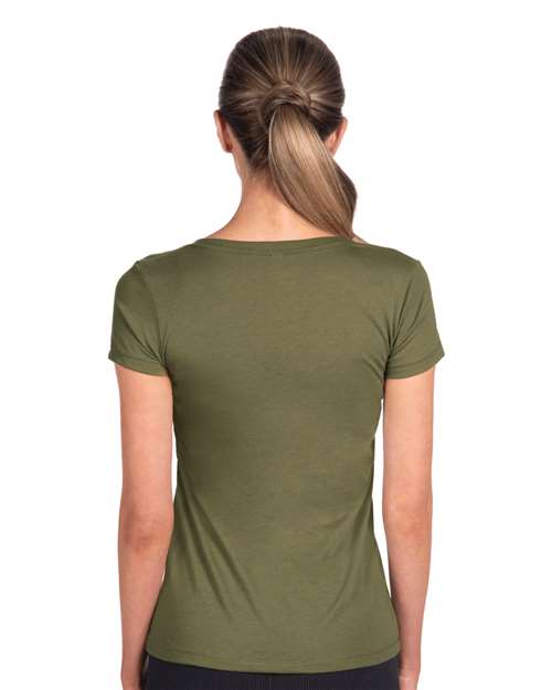 Next Level 1540 Women's Ideal V-Neck Tee - Back view