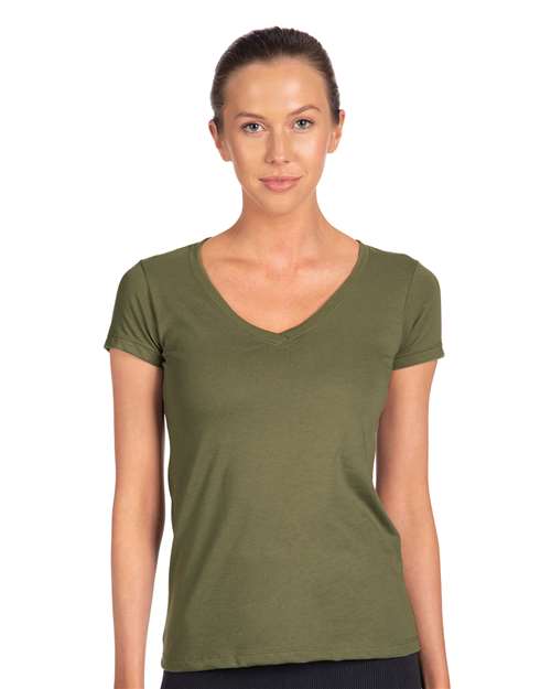 Next Level 1540 Women's Ideal V-Neck Tee - Front view
