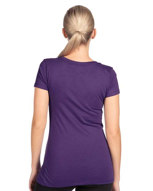 Next Level 1540 Women's Ideal V-Neck Tee - Back view