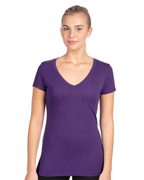 Next Level 1540 Women's Ideal V-Neck Tee - Front view