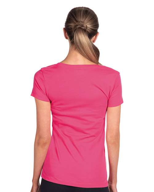 Next Level 1540 Women's Ideal V-Neck Tee - Back view