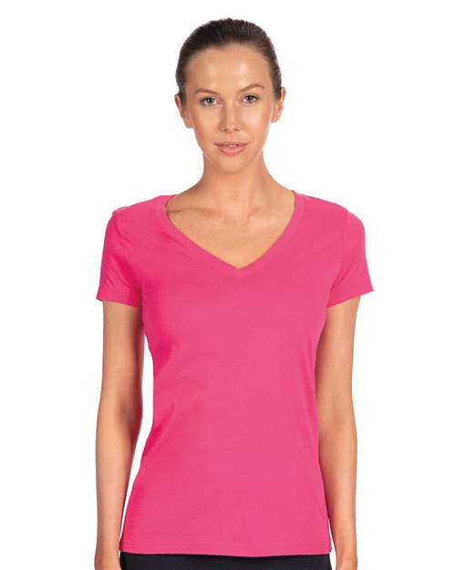 Next Level 1540 Women's Ideal V-Neck Tee - Front view