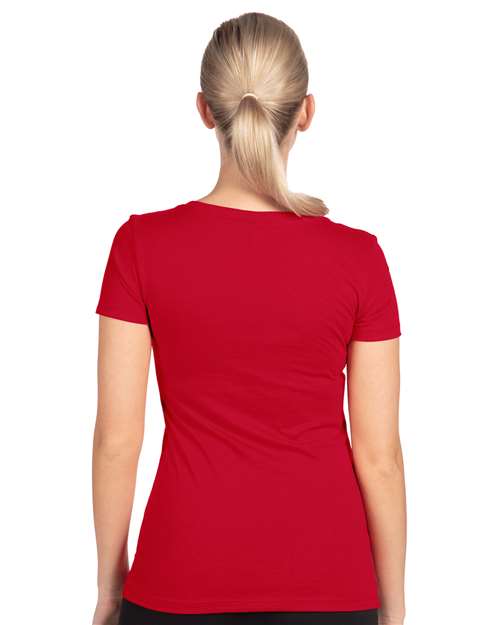 Next Level 1540 Women's Ideal V-Neck Tee - Back view