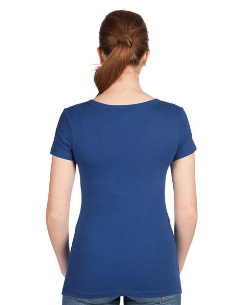 Next Level 1540 Women's Ideal V-Neck Tee - Back view