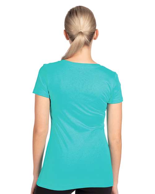 Next Level 1540 Women's Ideal V-Neck Tee - Back view