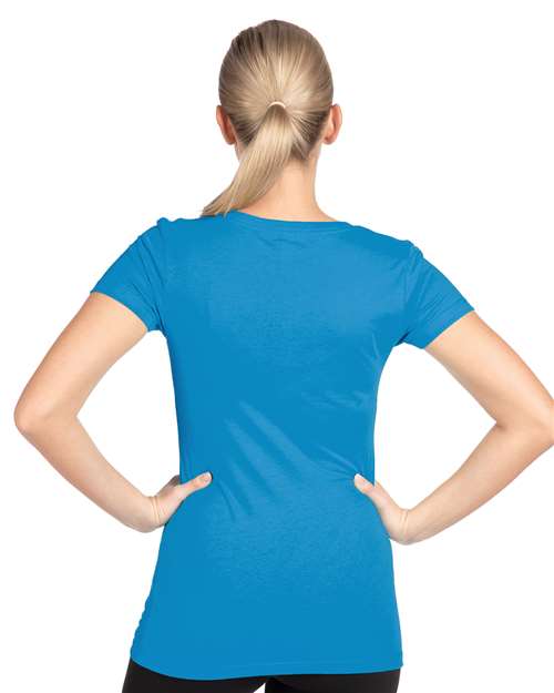 Next Level 1540 Women's Ideal V-Neck Tee - Back view