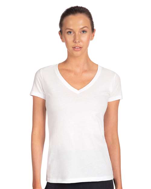 Next Level 1540 Women's Ideal V-Neck Tee - Front view