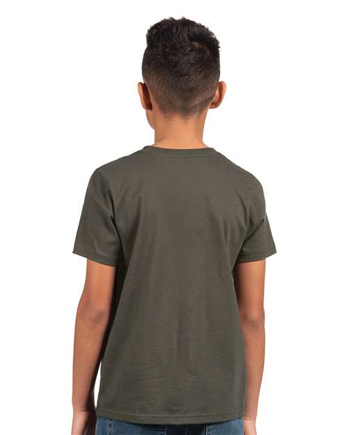 Next Level 3310 Youth Cotton Tee - Back view