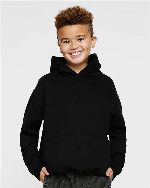 LAT 2296 Youth Hoodie Sweatshirt - Front view