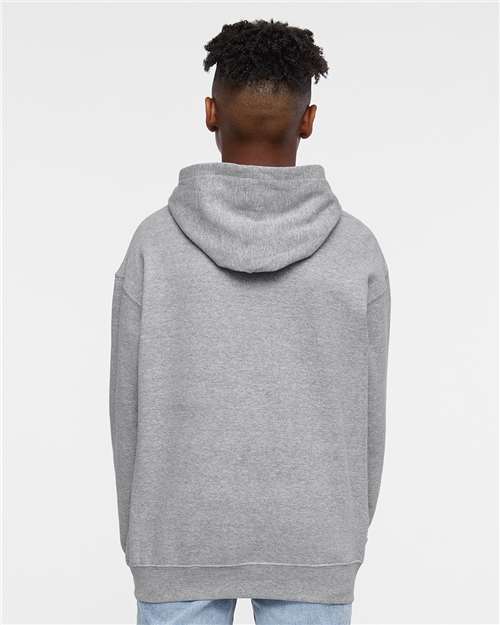 LAT 2296 Youth Hoodie Sweatshirt - Back view
