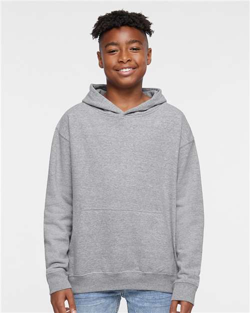 LAT 2296 Youth Hoodie Sweatshirt - Front view