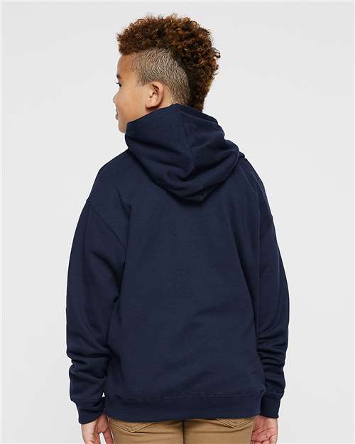 LAT 2296 Youth Hoodie Sweatshirt - Back view