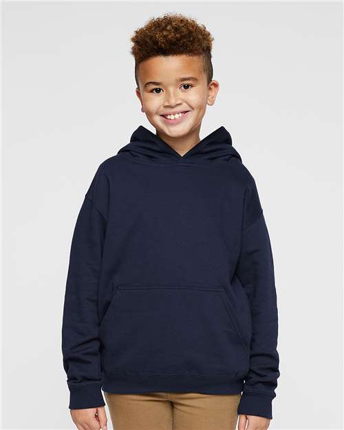 LAT 2296 Youth Hoodie Sweatshirt - Front view