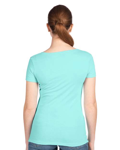 Next Level 1540 Women's Ideal V-Neck Tee - Back view