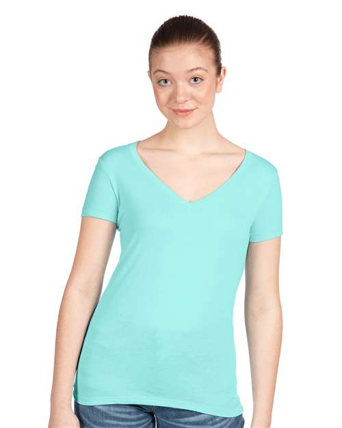 Next Level 1540 Women's Ideal V-Neck Tee - Front view