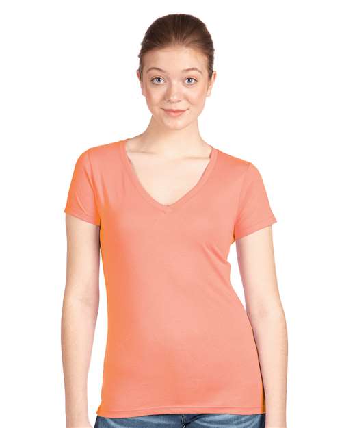 Next Level 1540 Women's Ideal V-Neck Tee - Front view