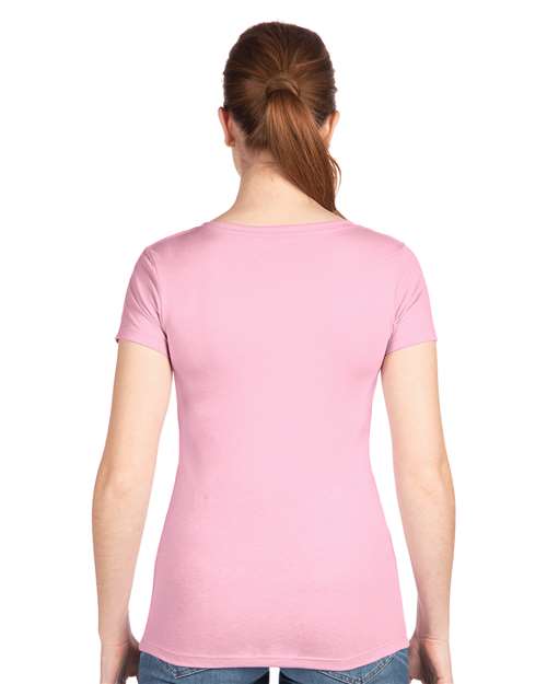 Next Level 1540 Women's Ideal V-Neck Tee - Back view