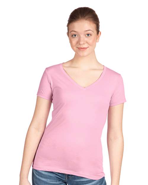 Next Level 1540 Women's Ideal V-Neck Tee - Front view