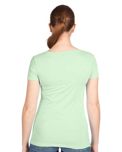 Next Level 1540 Women's Ideal V-Neck Tee - Back view