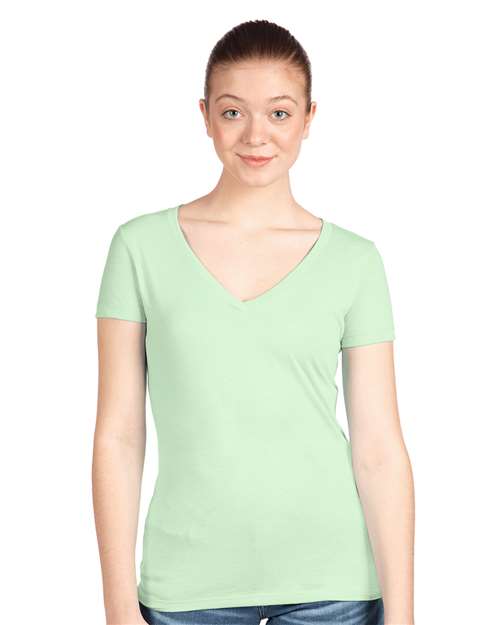 Next Level 1540 Women's Ideal V-Neck Tee - Front view