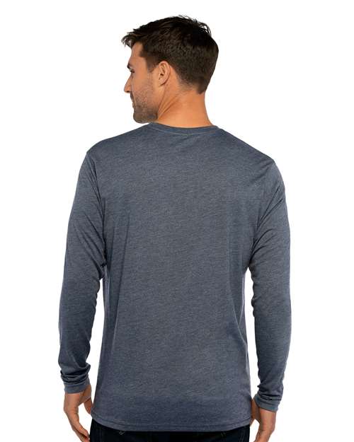 Next Level 6071 Unisex Triblend Long Sleeve Tee - Back view