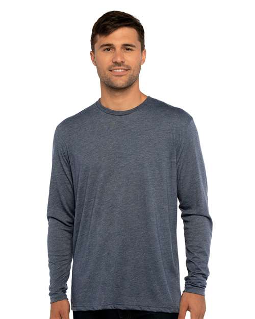 Next Level 6071 Unisex Triblend Long Sleeve Tee - Front view