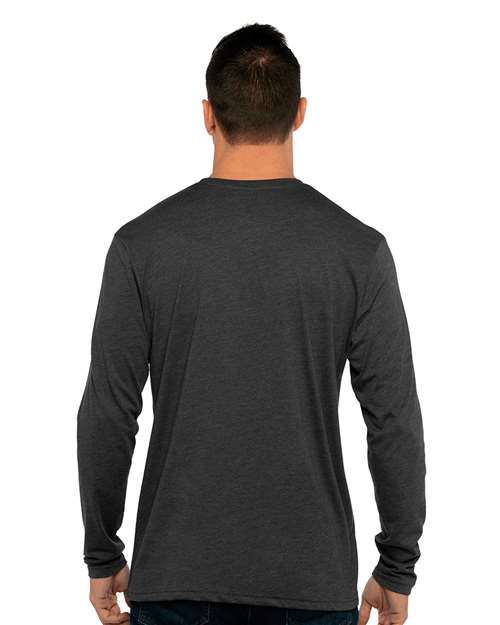 Next Level 6071 Unisex Triblend Long Sleeve Tee - Back view