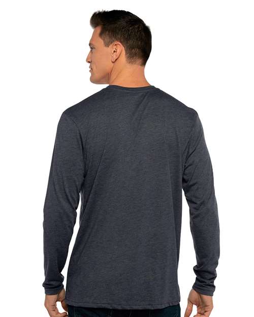 Next Level 6071 Unisex Triblend Long Sleeve Tee - Back view