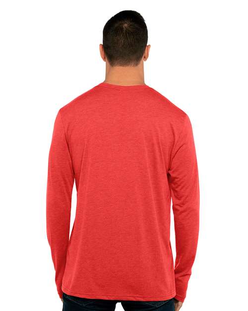 Next Level 6071 Unisex Triblend Long Sleeve Tee - Back view