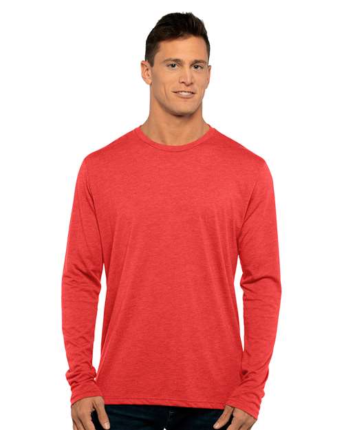 Next Level 6071 Unisex Triblend Long Sleeve Tee - Front view